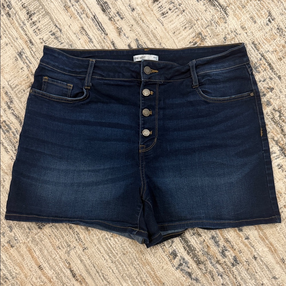 Nine West Dark Blue Jean Shorts